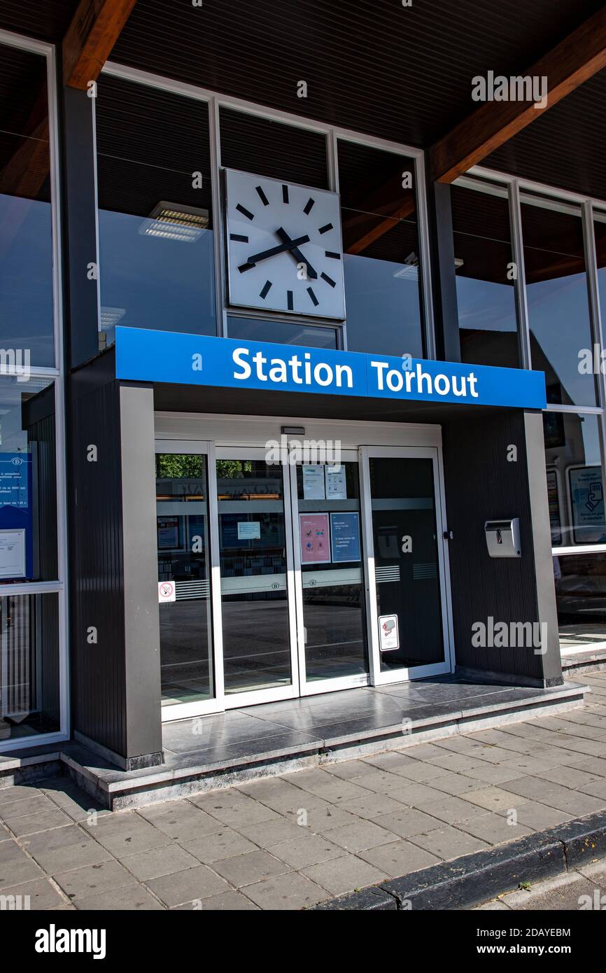 L'illustration montre la gare de Torhout, jeudi 28 mai 2020. BELGA PHOTO KURT DESPLENTER Banque D'Images