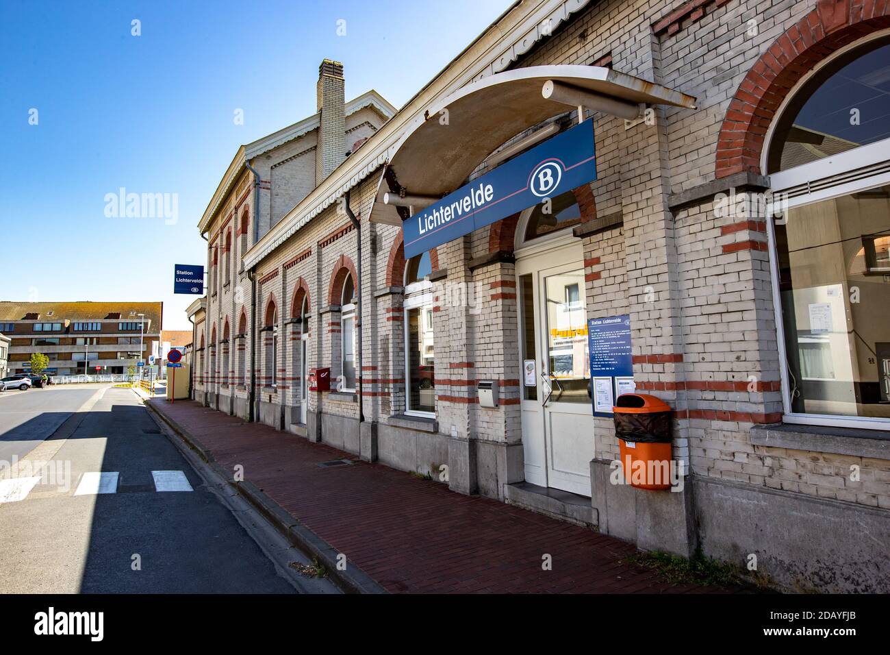 L'illustration montre la gare de Lichtervelde, jeudi 28 mai 2020. BELGA PHOTO KURT DESPLENTER Banque D'Images