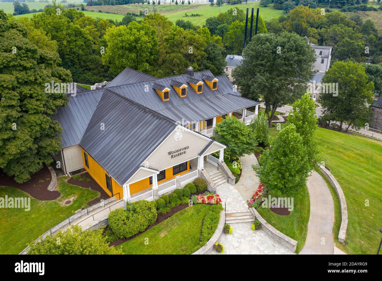 Woodford Reserve, distillerie de bourbon, Versailles, Kentucky, États-Unis Banque D'Images