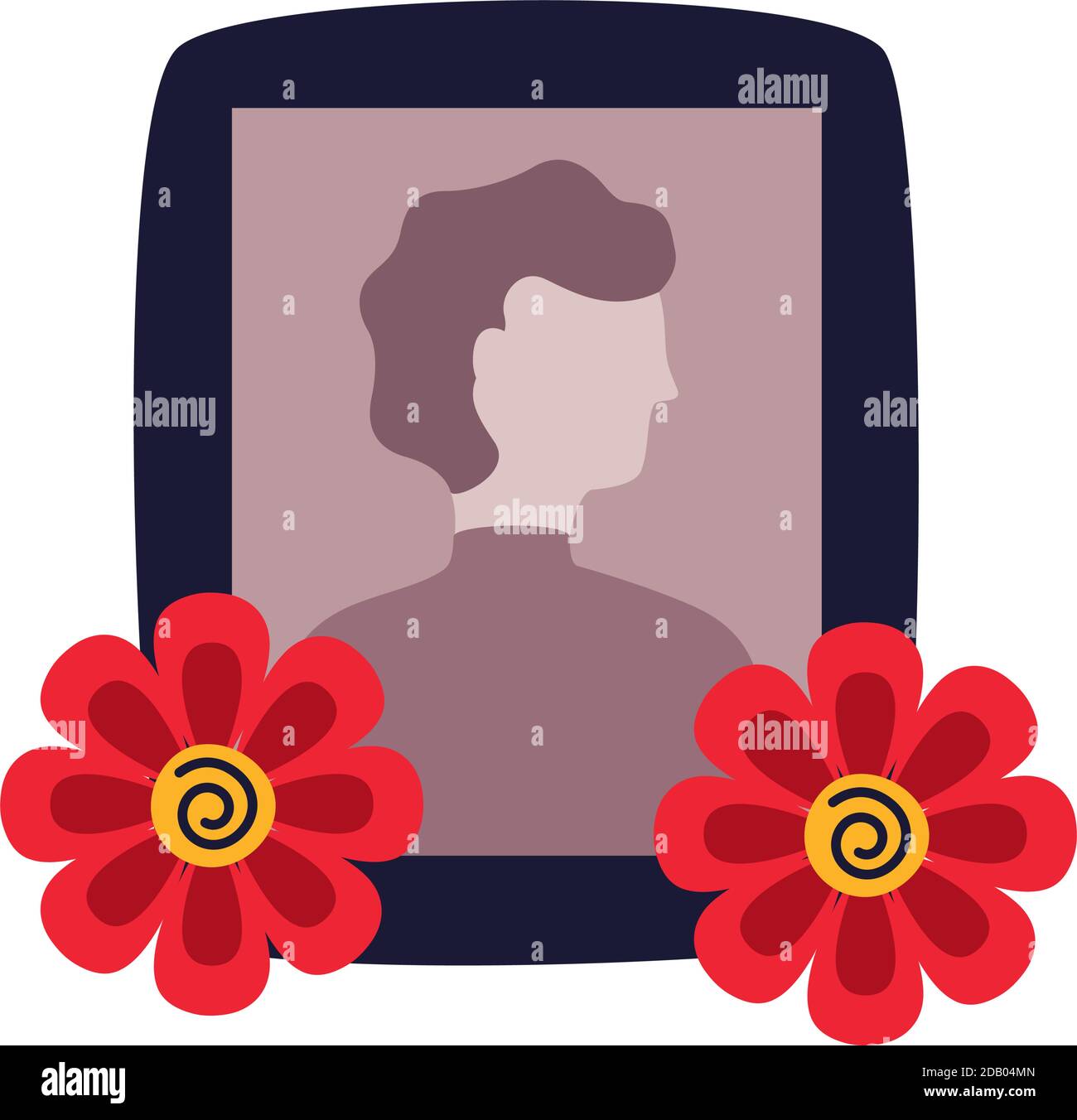 autel mexicain dia de los muertos avec vecteur de photographie mâle conception de l'illustration Illustration de Vecteur