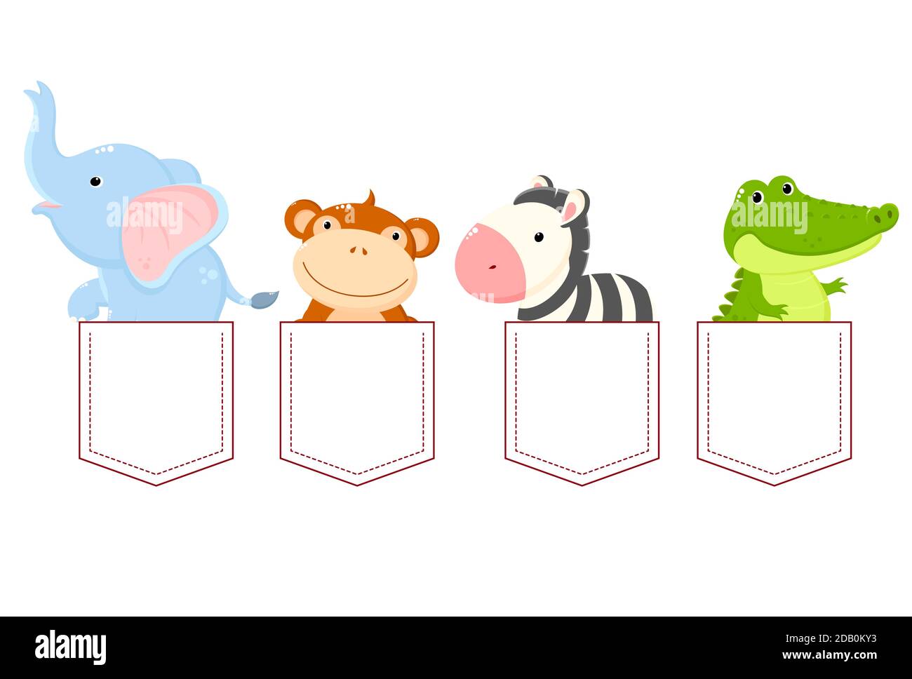 Kawaii Elephant Baby Design Vector Banque D Image Et Photos Alamy