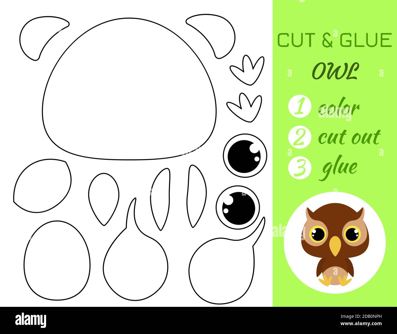 Simple Jeu Educatif Coloriage Page Couper Et Colle Bebe Hibou Assis Pour Les Enfants Jeu De Papier Educatif Pour Les Enfants D Age Prescolaire Couleur Pieces Coupees Et Colle Image Vectorielle Stock Simple Jeu Educatif Coloriage Page Couper Et Colle Bebe Hibou Assis Pour Les Enfants Jeu De Papier Educatif Pour Les Enfants D Age Prescolaire Couleur Pieces Coupees Et Colle Image Vectorielle Stock