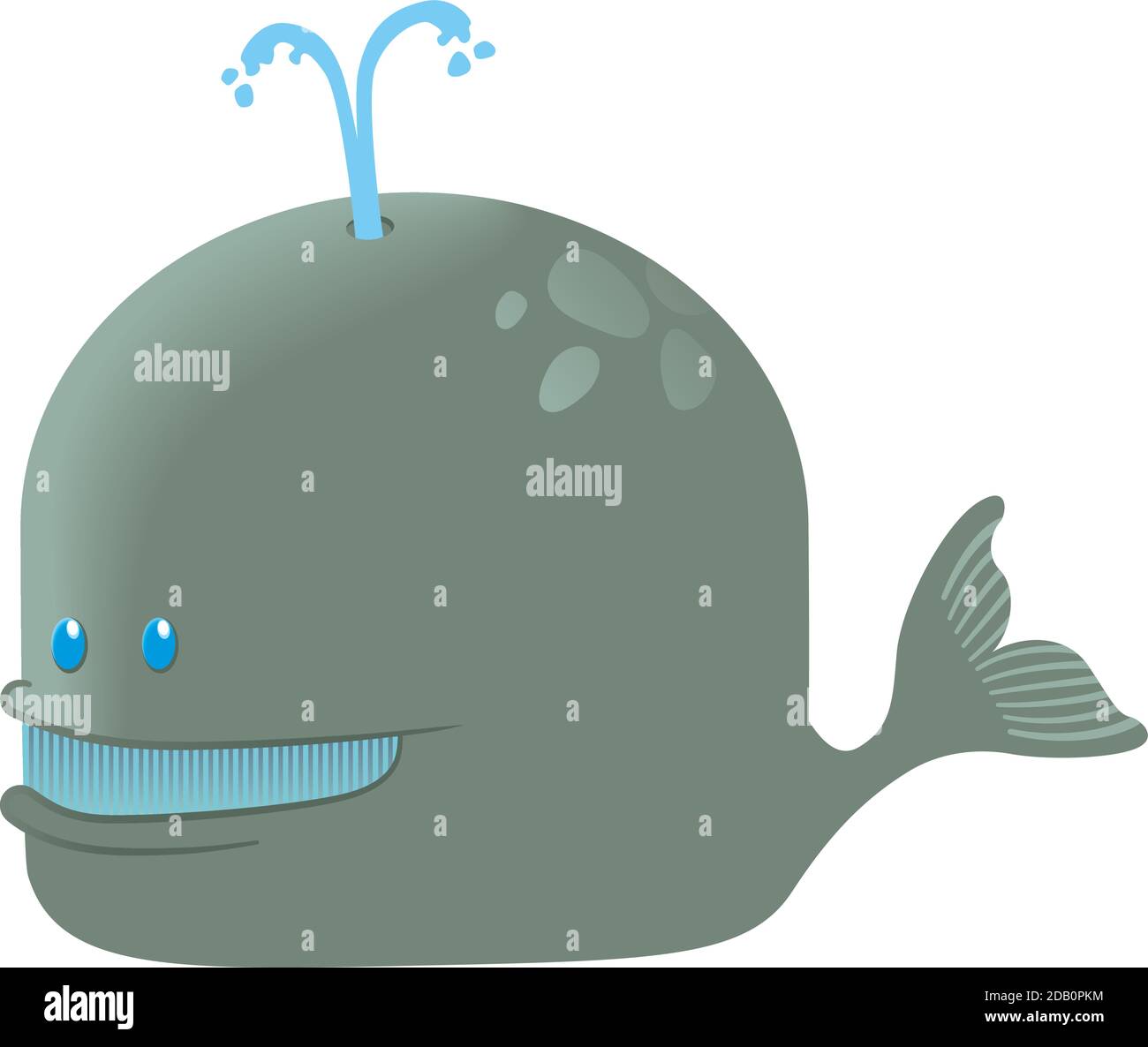 Une belle illustration d'une baleine. Illustration de Vecteur