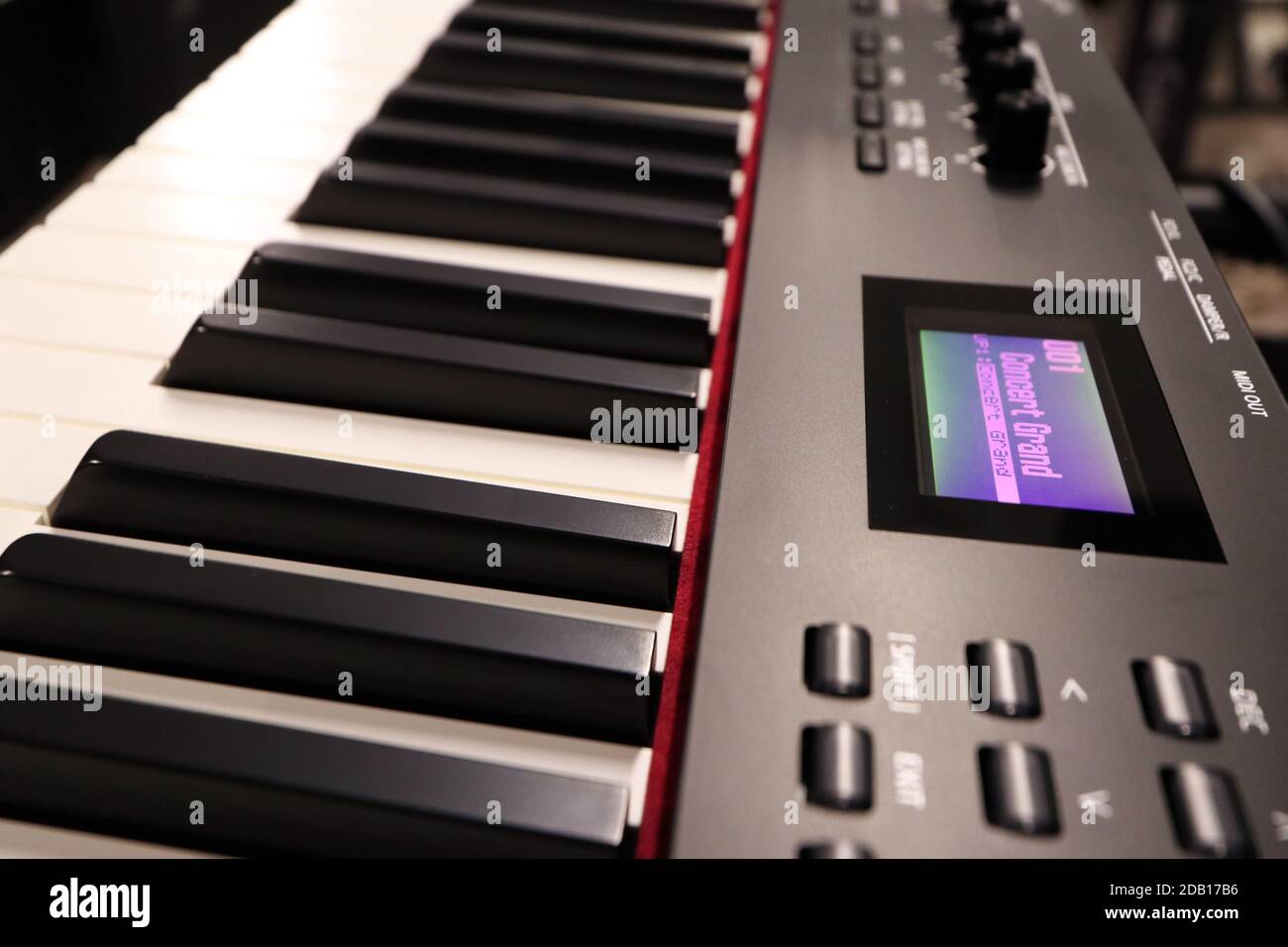 Piano électronique, instrument de musique à clavier Banque D'Images