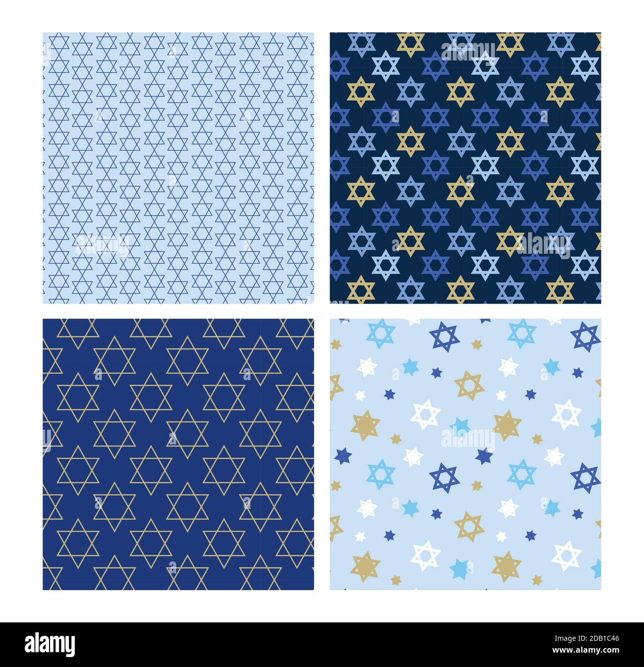 Motif juif avec étoiles traditionnelles de David. Idéal pour les fonds d'écran, les papiers-cadeaux, les remplissages de motifs, le textile, l'arrière-plan de page Web, les cartes de vœux juives. Illustration de Vecteur