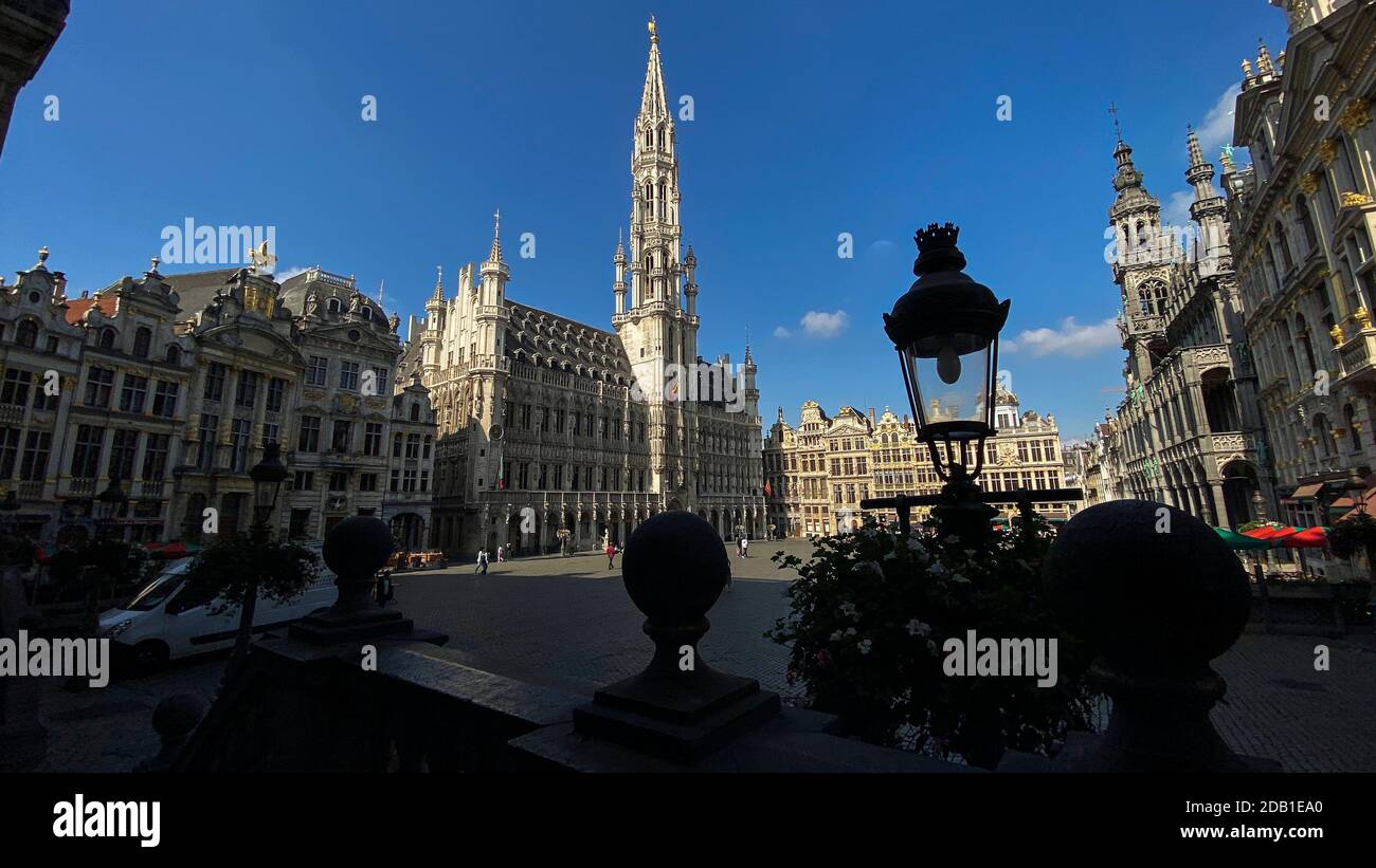 L'illustration montre l'hôtel de ville de Bruxelles dans la région de Bruxelles, mercredi 26 août 2020. BELGA PHOTO THIERRY ROGE Banque D'Images