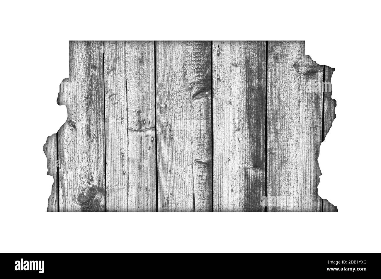 Plan de district fédéral do Brasil sur Weathered Wood Banque D'Images