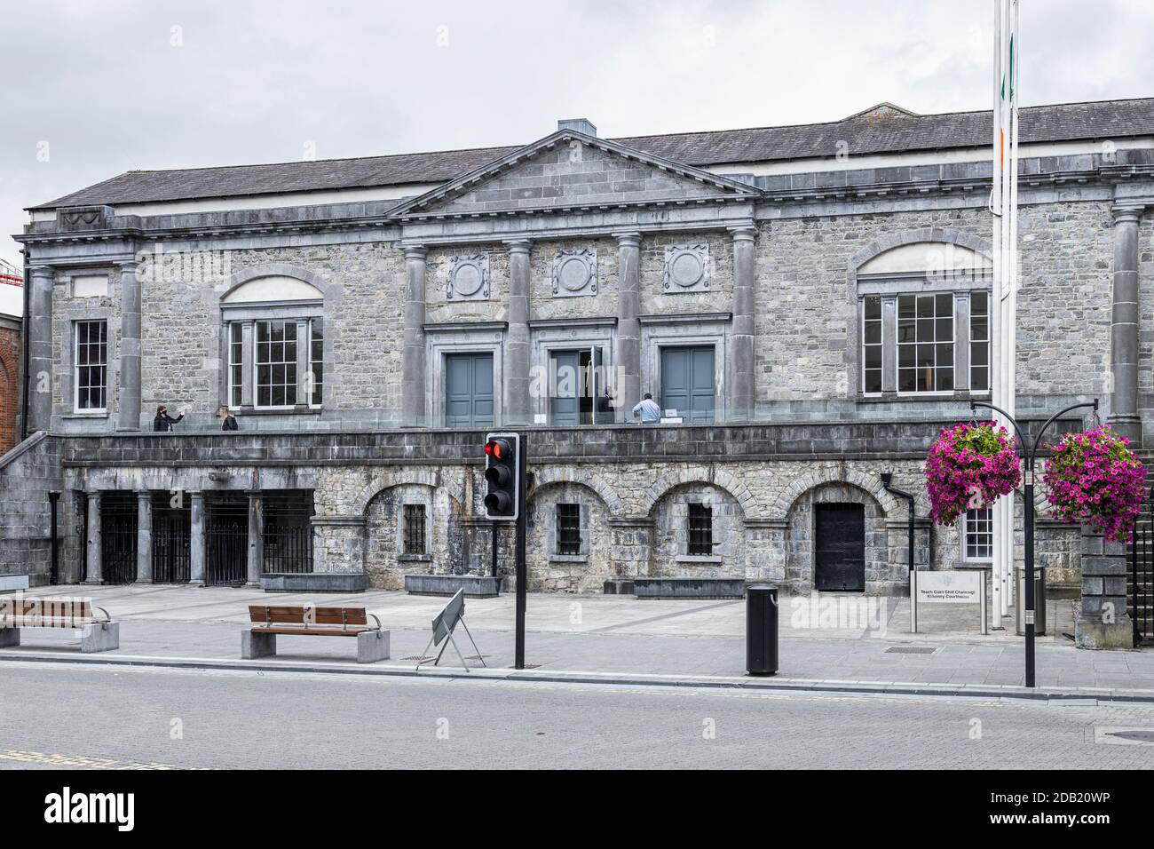 Façade de l'ancien palais de justice à Kilkenny, comté de Kilkenny, Irlande Banque D'Images