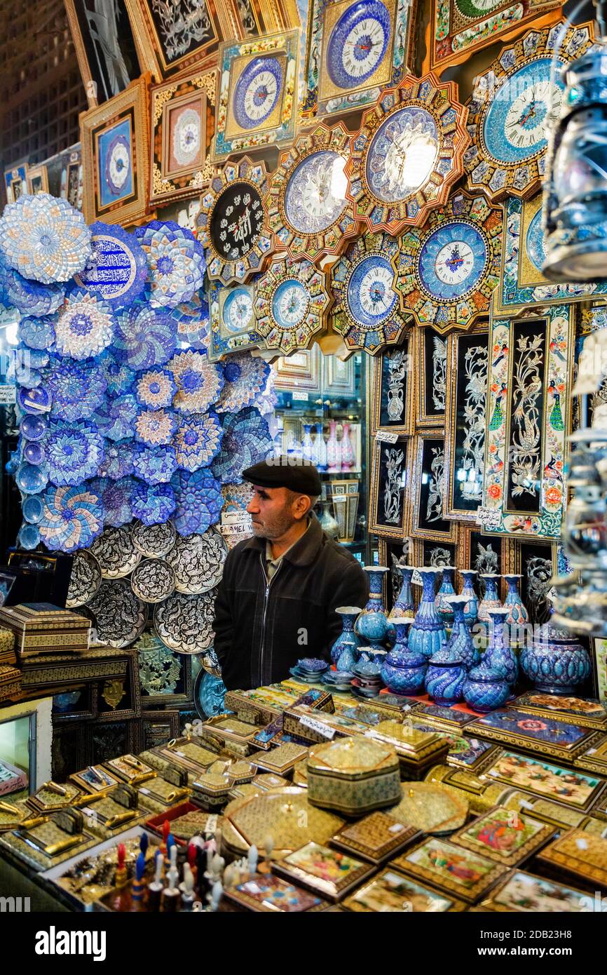 Le Grand Bazar d'Isfahan était l'un des plus grands et luxueux centres commerciaux de l'ère safavide. Il a été construit en 1620. Banque D'Images