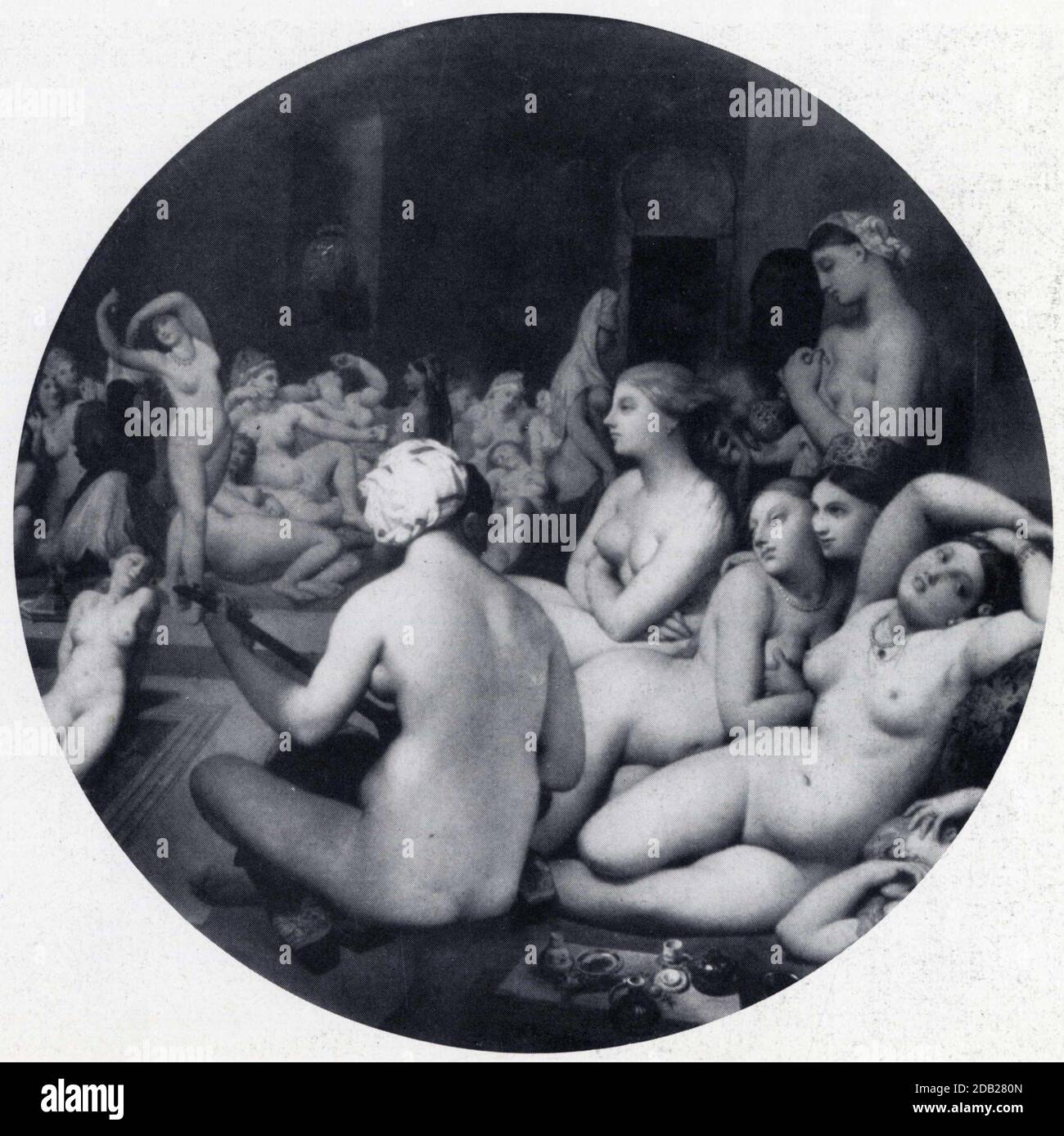 Jean-Auguste-Dominique Ingres. 1780-1867. Le bain turc. 1862. Banque D'Images