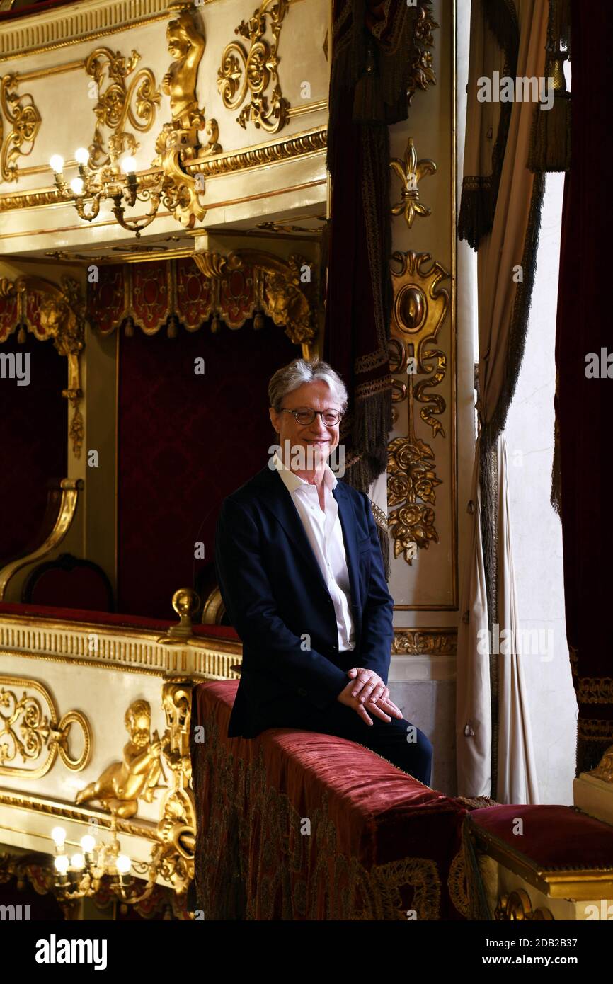 Italie, Parme, 9 octobre 2020 : Roberto Abbado, chef d'orchestre, directeur musical du Festival Verdi photo © Sandro Michahelles/Sintesi/Alamy Stoc Banque D'Images