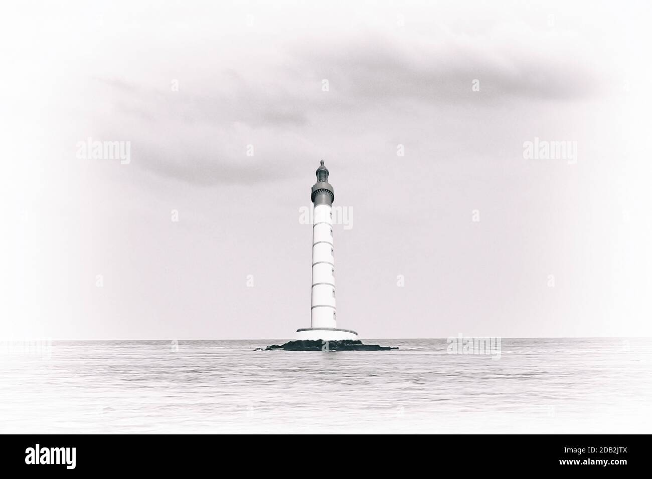 Cap au milieu de la mer Banque D'Images