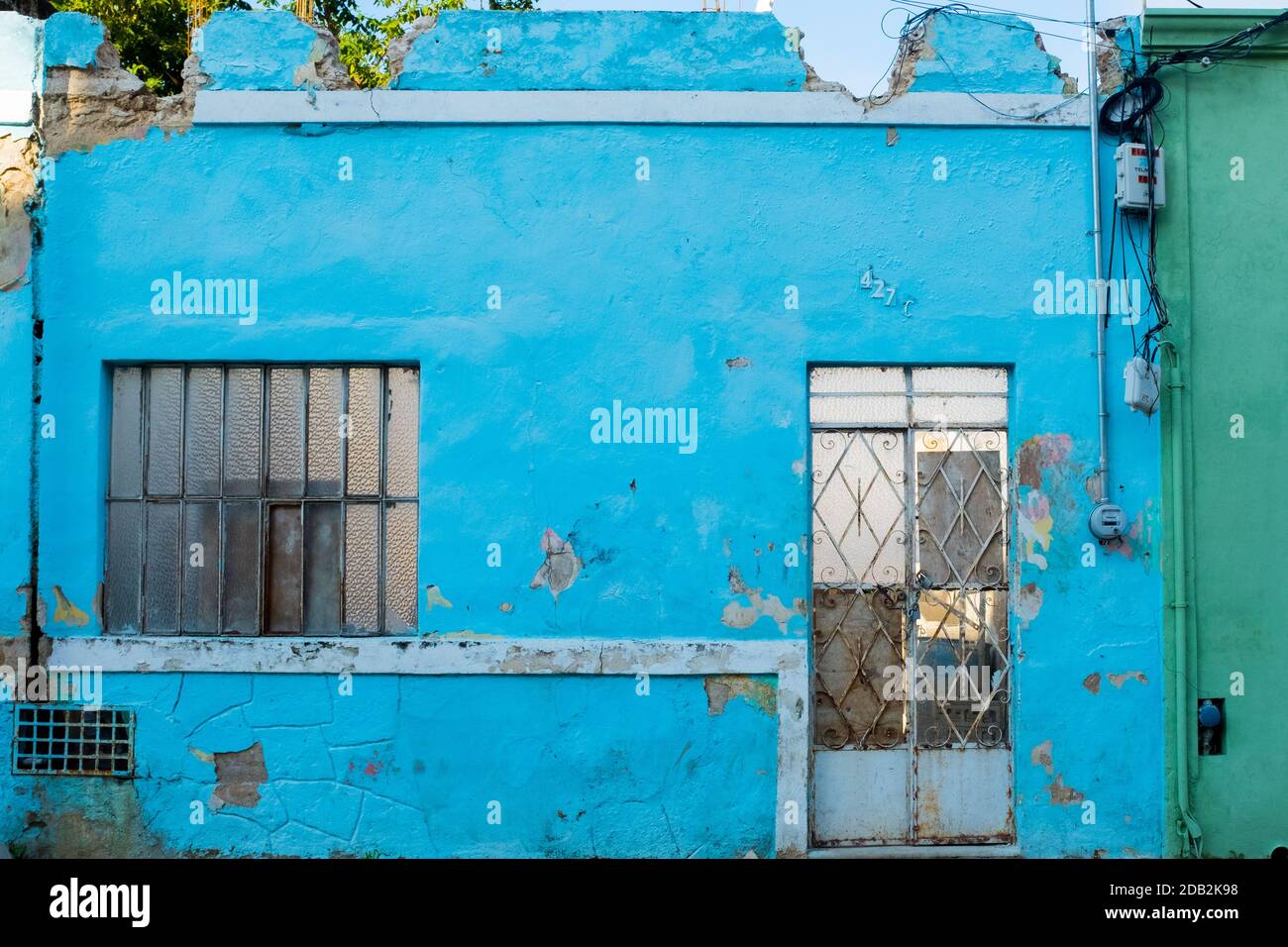 Maison abandonnée, Merida Mexico Banque D'Images