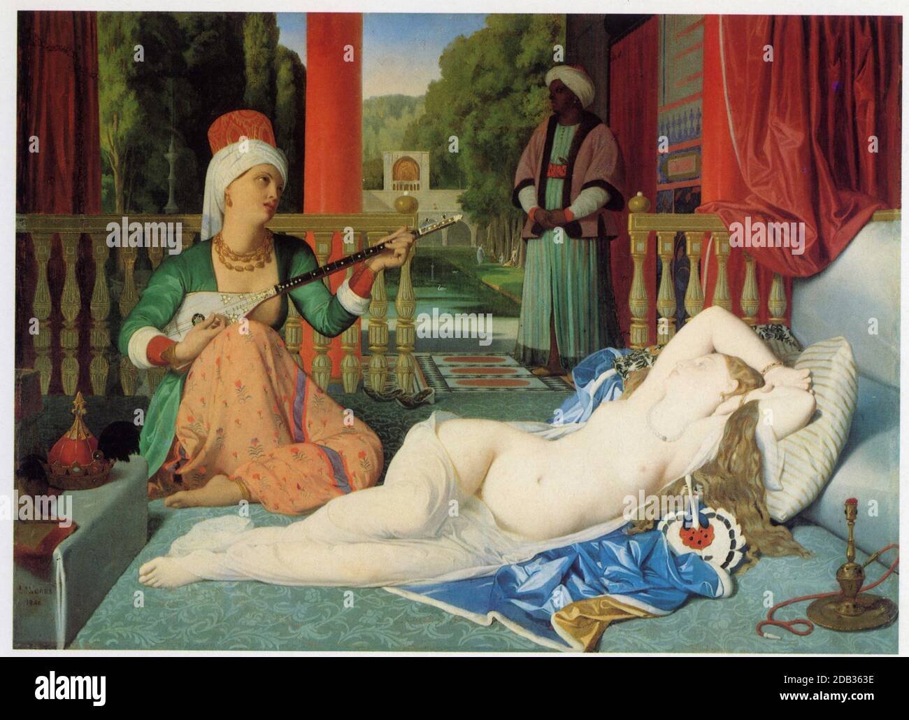 Jean-Auguste-Dominique Ingres (1780-1867) Odalisque et esclave. 1839 Banque D'Images