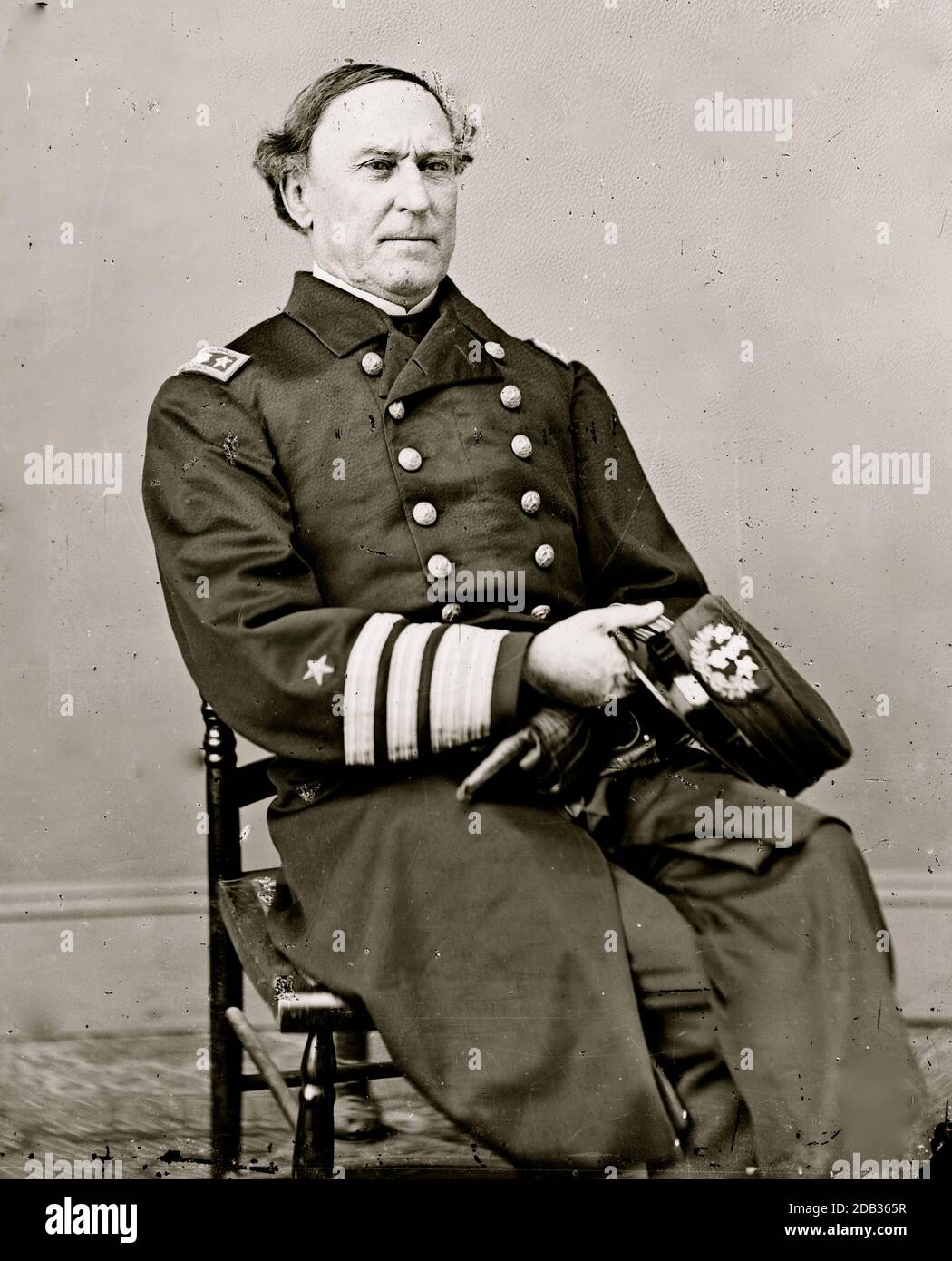 Amiral David Glasgow Farragut. Banque D'Images