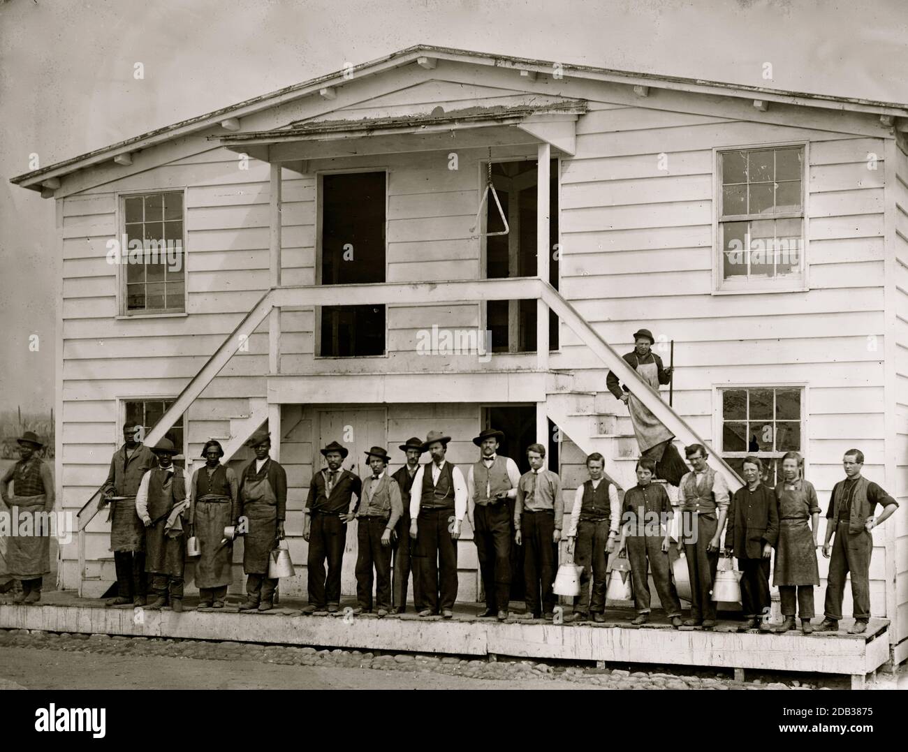 Washington, District de Columbia. Maison de mess dans les écuries du gouvernement. Banque D'Images