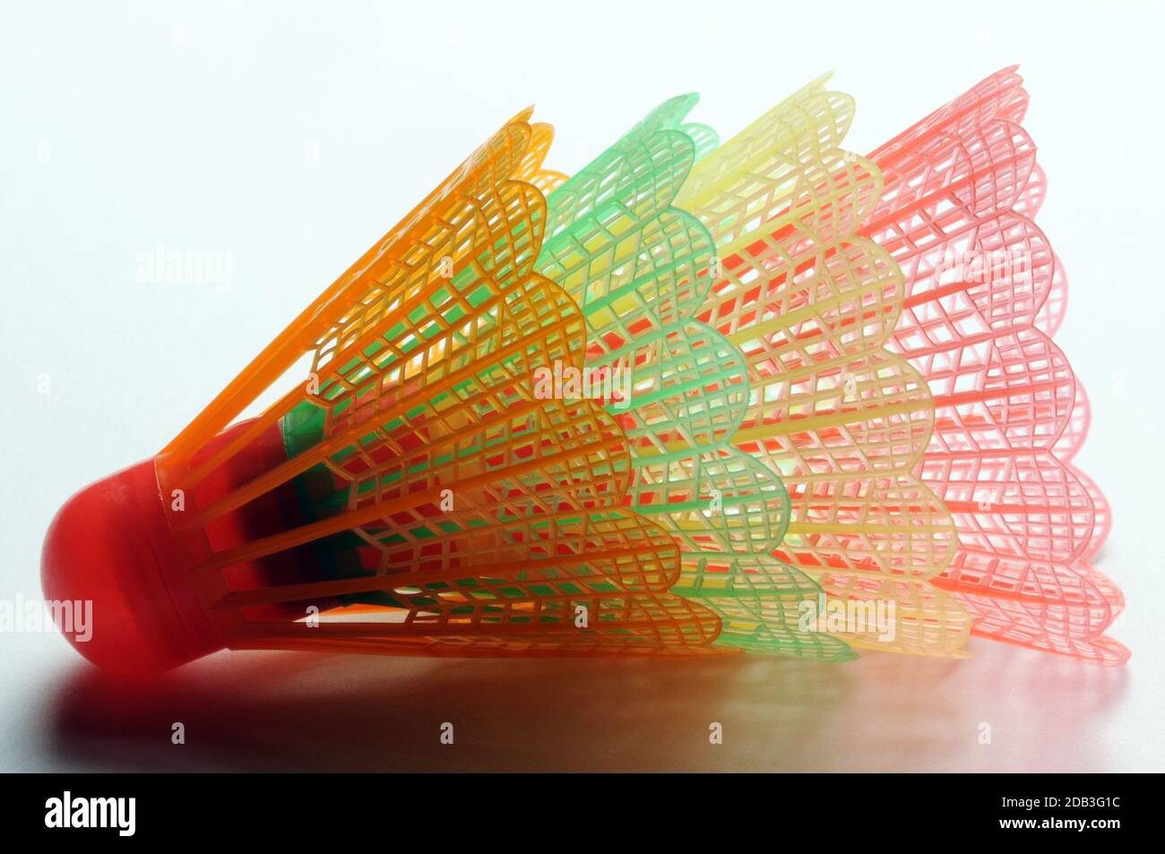 Shuttlecocks avec jupe en plastique Banque D'Images