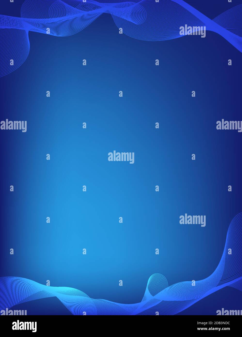 Illustration abstraite du vecteur de mise en page verticale de l'arrière-plan d'une onde bleue Illustration de Vecteur