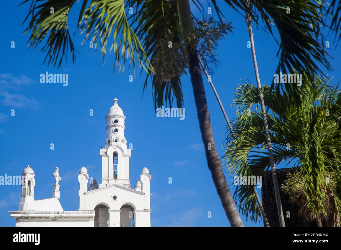 République Dominicaine, Saint-Domingue, Le Colonial, l'église de La Altagracia. Banque D'Images