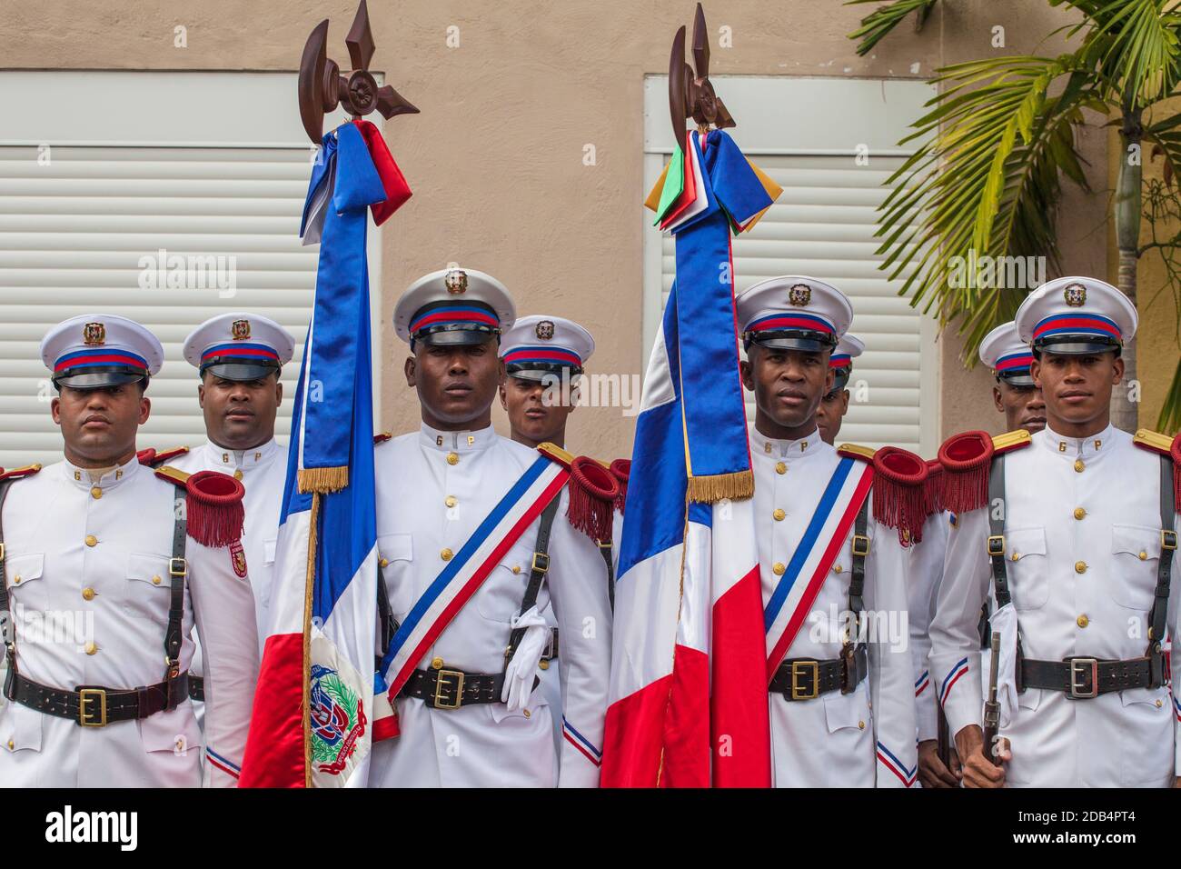 République dominicaine, Santa Domingo, zone coloniale, célébrations de la Journée de l'indépendance Banque D'Images