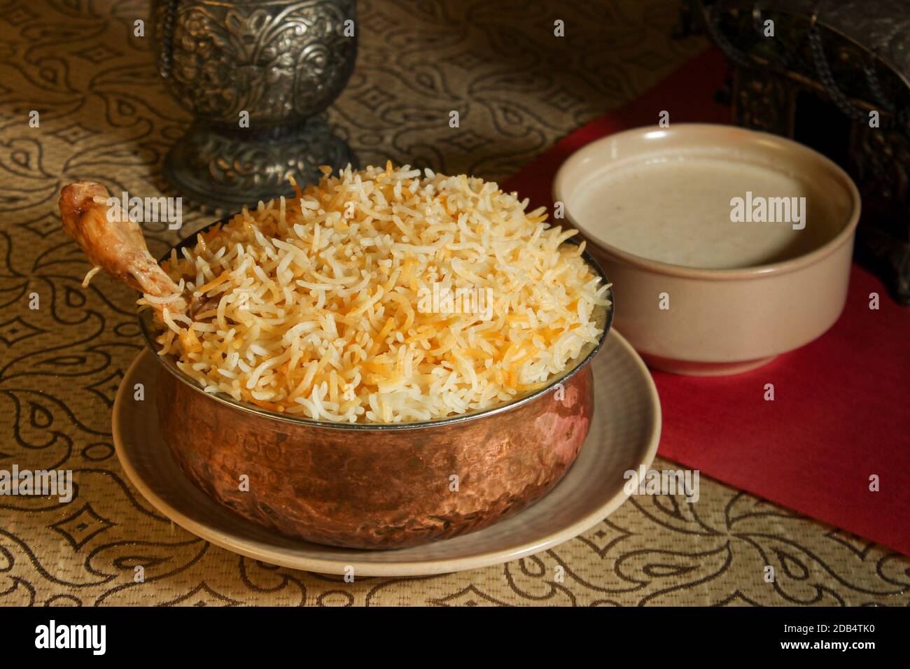 Biryani traditionnel - cuisine indienne Mughalai Banque D'Images