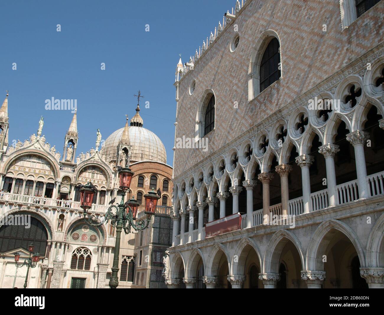 Venise - La basilique de Saint Marc et du Palais des Doges Banque D'Images