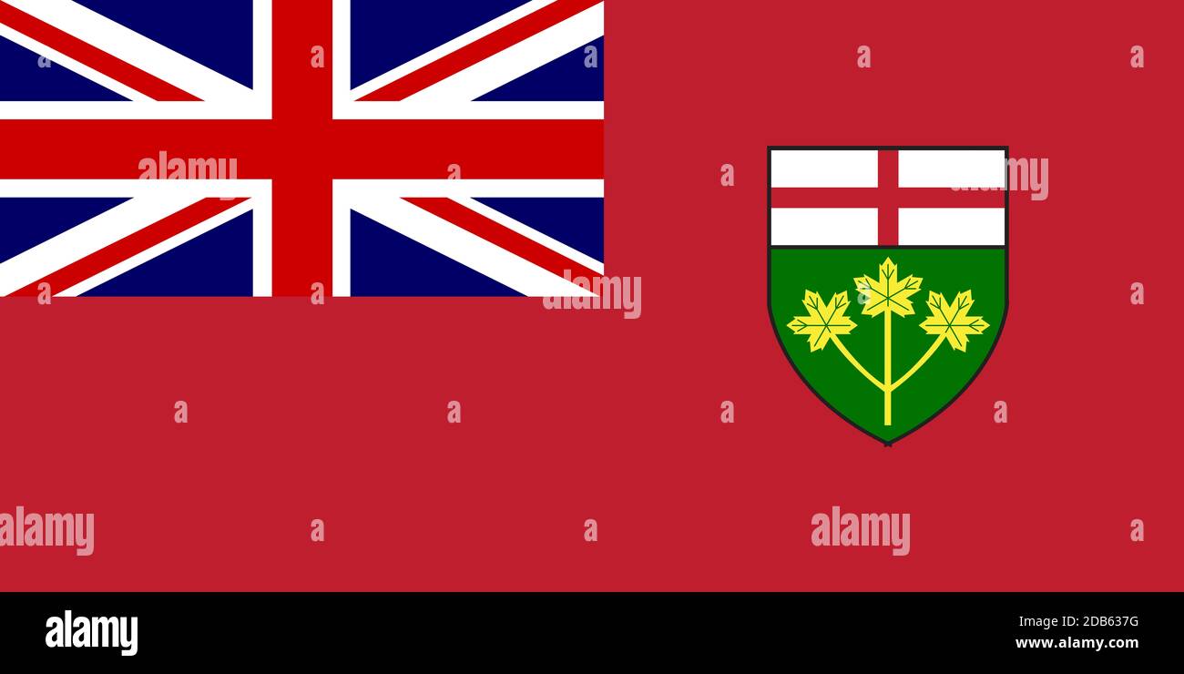 Provincial flag of ontario Banque de photographies et d’images à haute ...