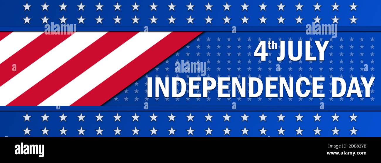 Le jour de l'indépendance, 4 juillet Fête nationale aux États-Unis d'Amérique Banque D'Images