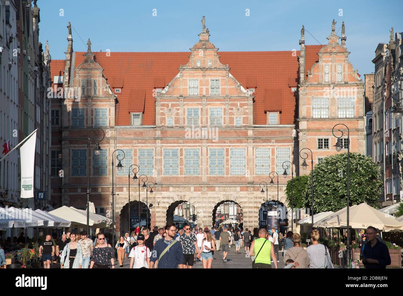 Mannerist Brama Zielona (porte verte) dans la ville principale, dans le centre historique de Gdansk, en Pologne. 24 juin 2020 © Wojciech Strozyk / Alamy stock photo Banque D'Images