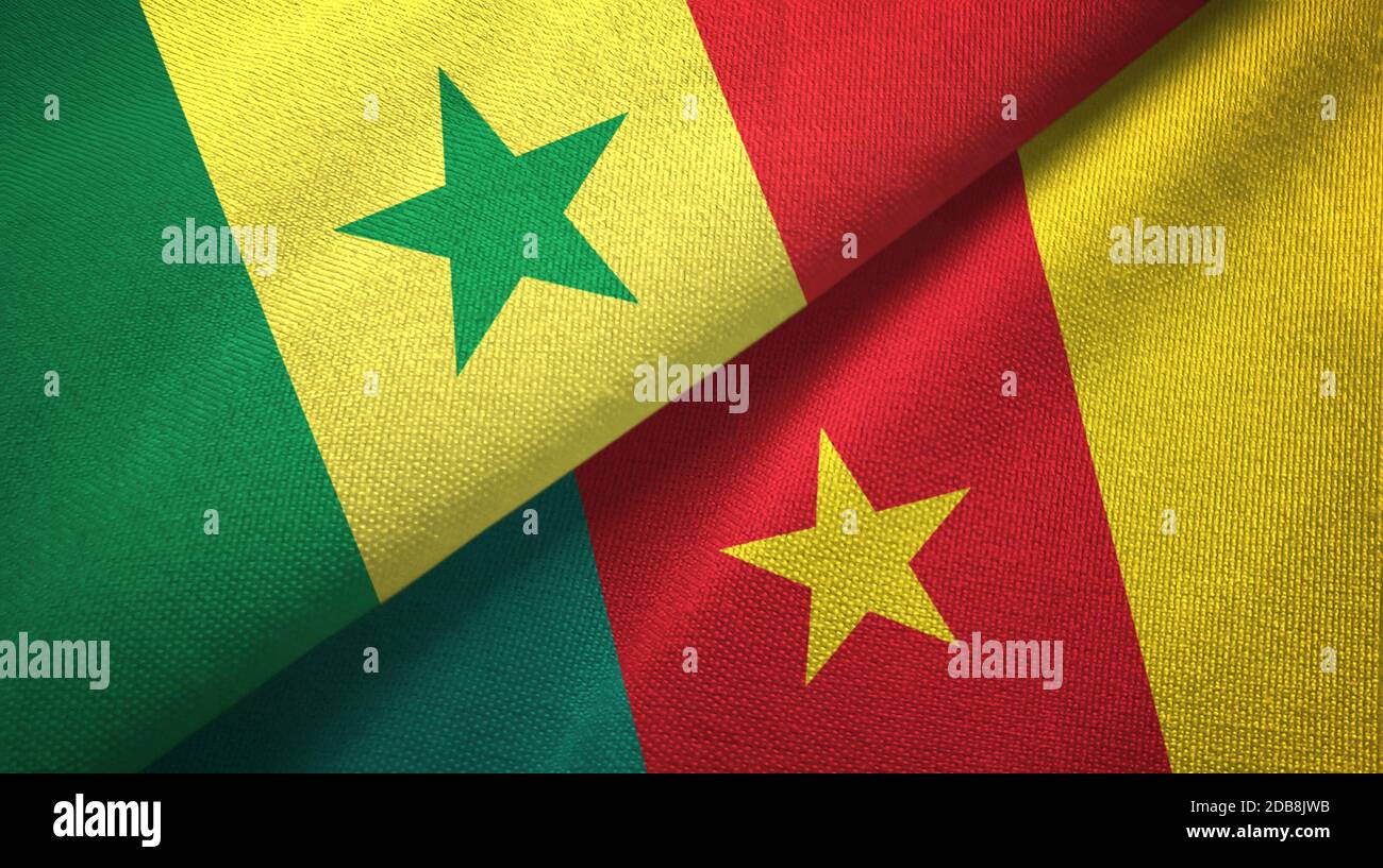 Bandera camerún y senegal