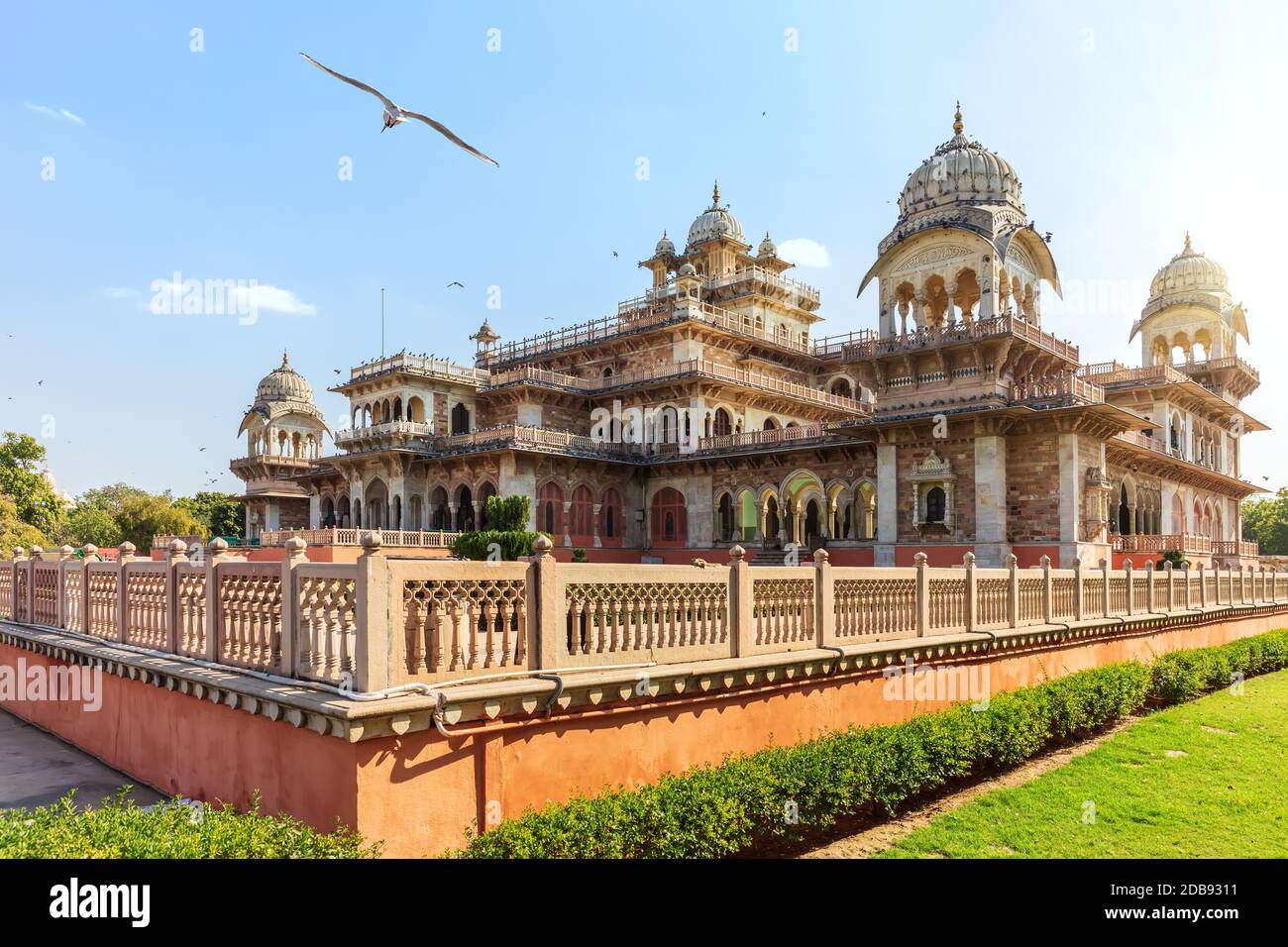 Le Musée central du gouvernement de Jaipur a appelé Albert Hall, Inde. Banque D'Images