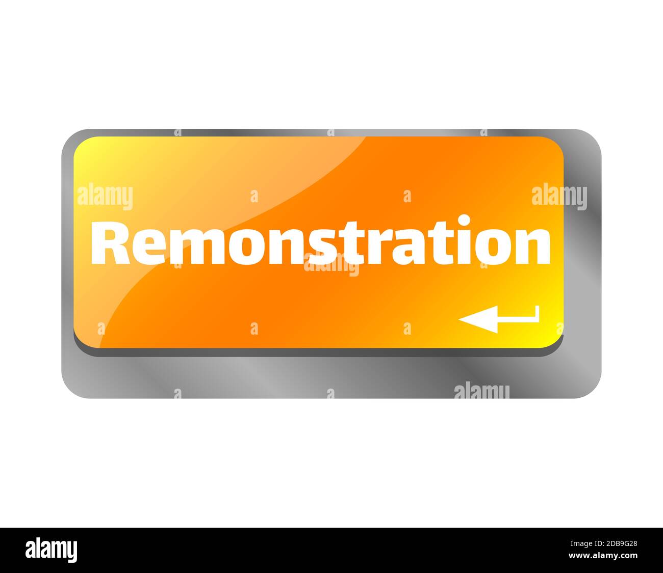 Remise . Gros plan sur le clavier, entrez la touche ordinateur. Banque D'Images