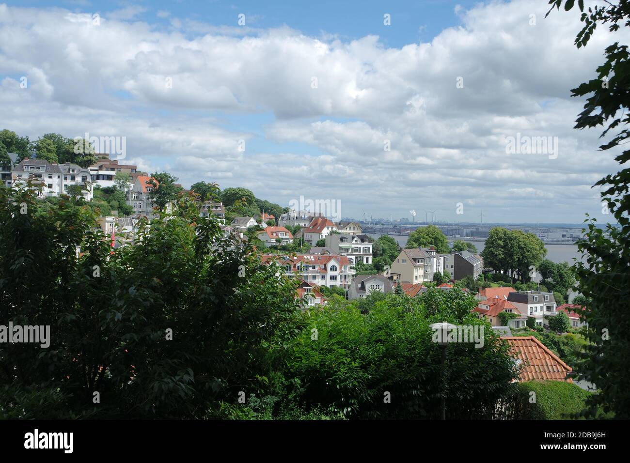 Été à Hambourg Blankenese Banque D'Images