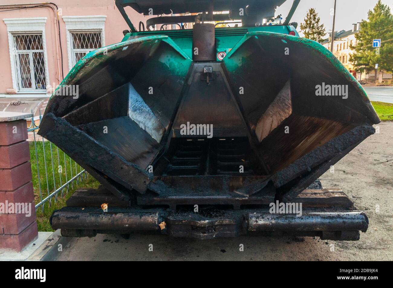 vider la machine à asphalter Banque D'Images