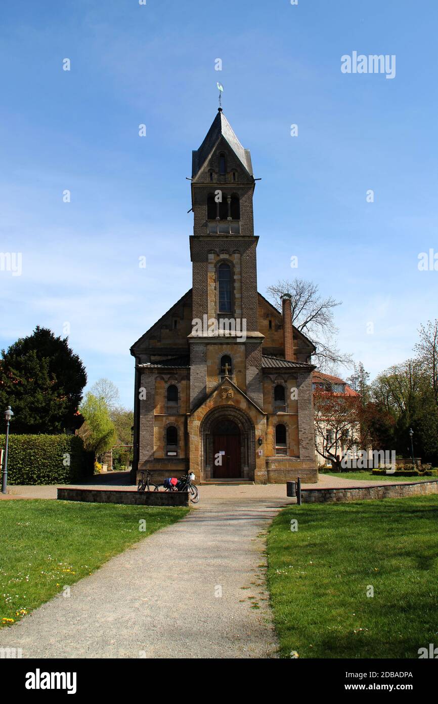 Une petite église à Osnabrück Banque D'Images