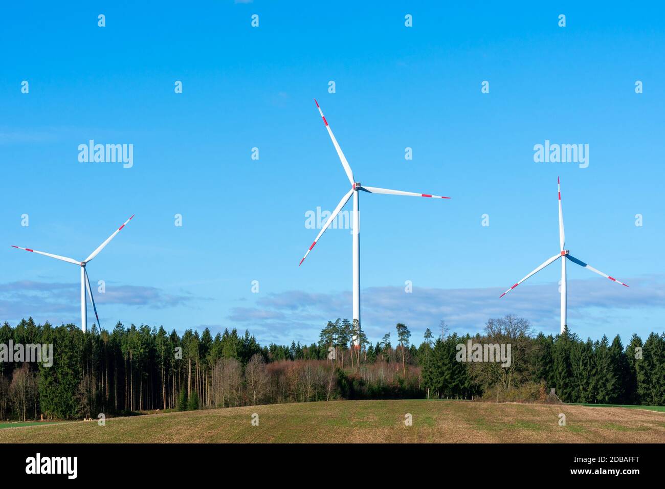 La création d'énergie alternative à celle de l'énergie éolienne Banque D'Images