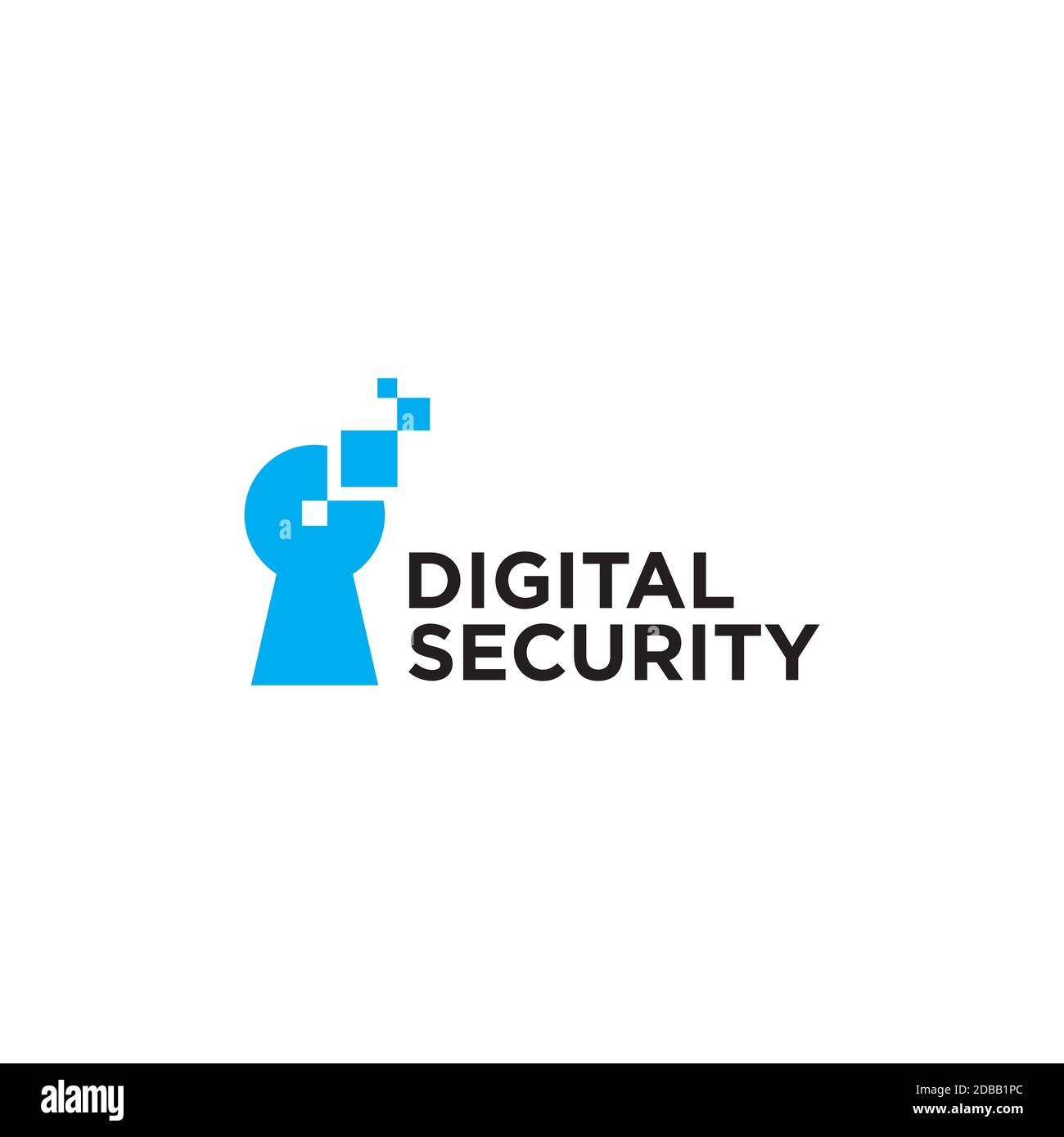 Cyber security shield logo Banque d'images vectorielles - Alamy