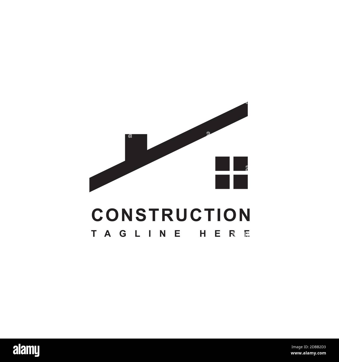 Modèle de conception de logo de symbole d'illustration Home Build Illustration de Vecteur