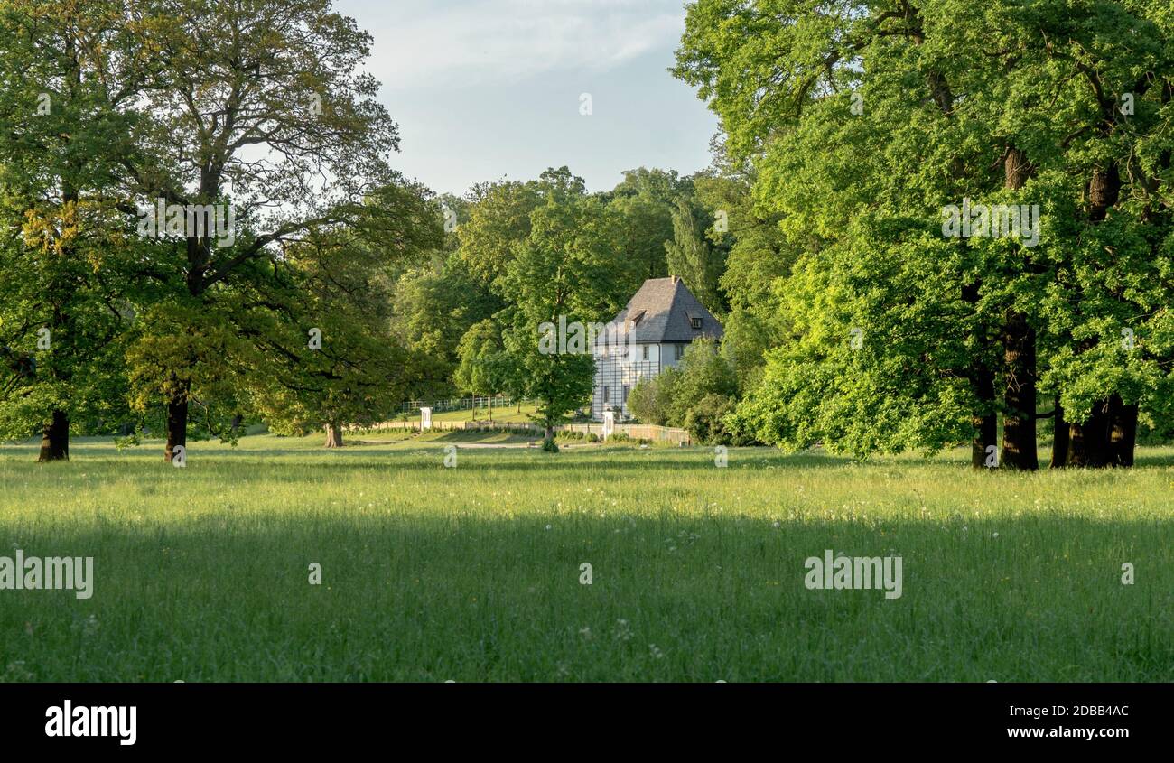 maison de jardin par Johann Wolfgang von Goethe Banque D'Images