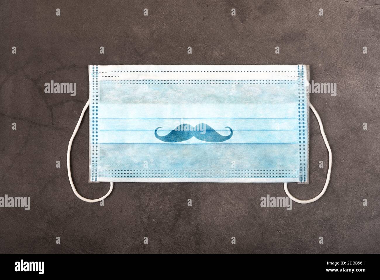 Masque médical avec moustache dessinée. Un masque chirurgical typique pour  couvrir la bouche et le nez. Concept de protection contre divers virus, y  compris co Photo Stock - Alamy