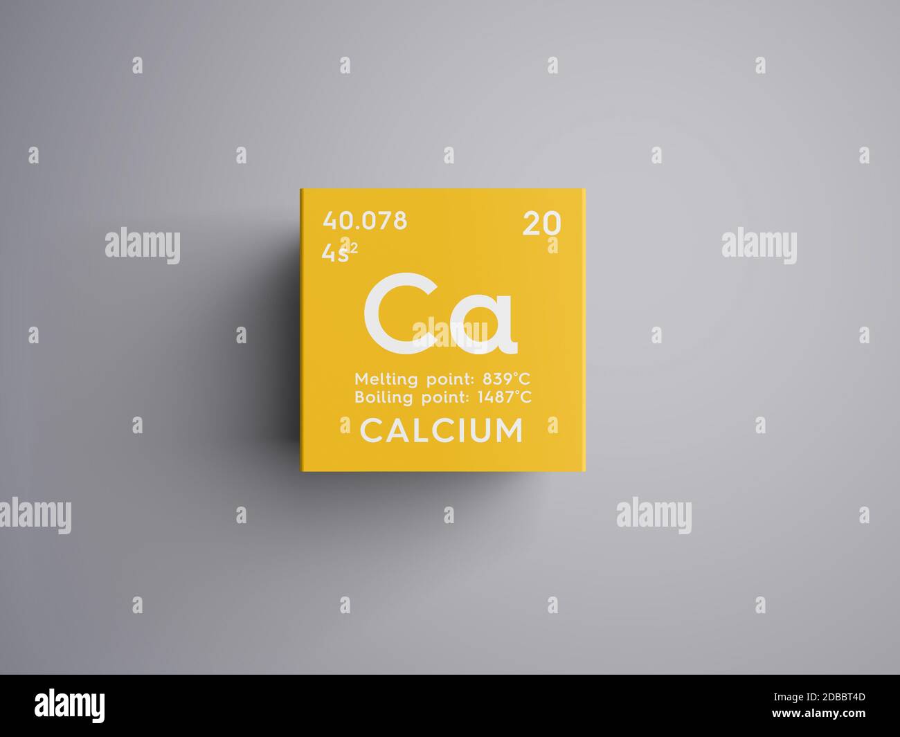 Le calcium. Alcalinoterreux. L'élément chimique du tableau périodique — free download