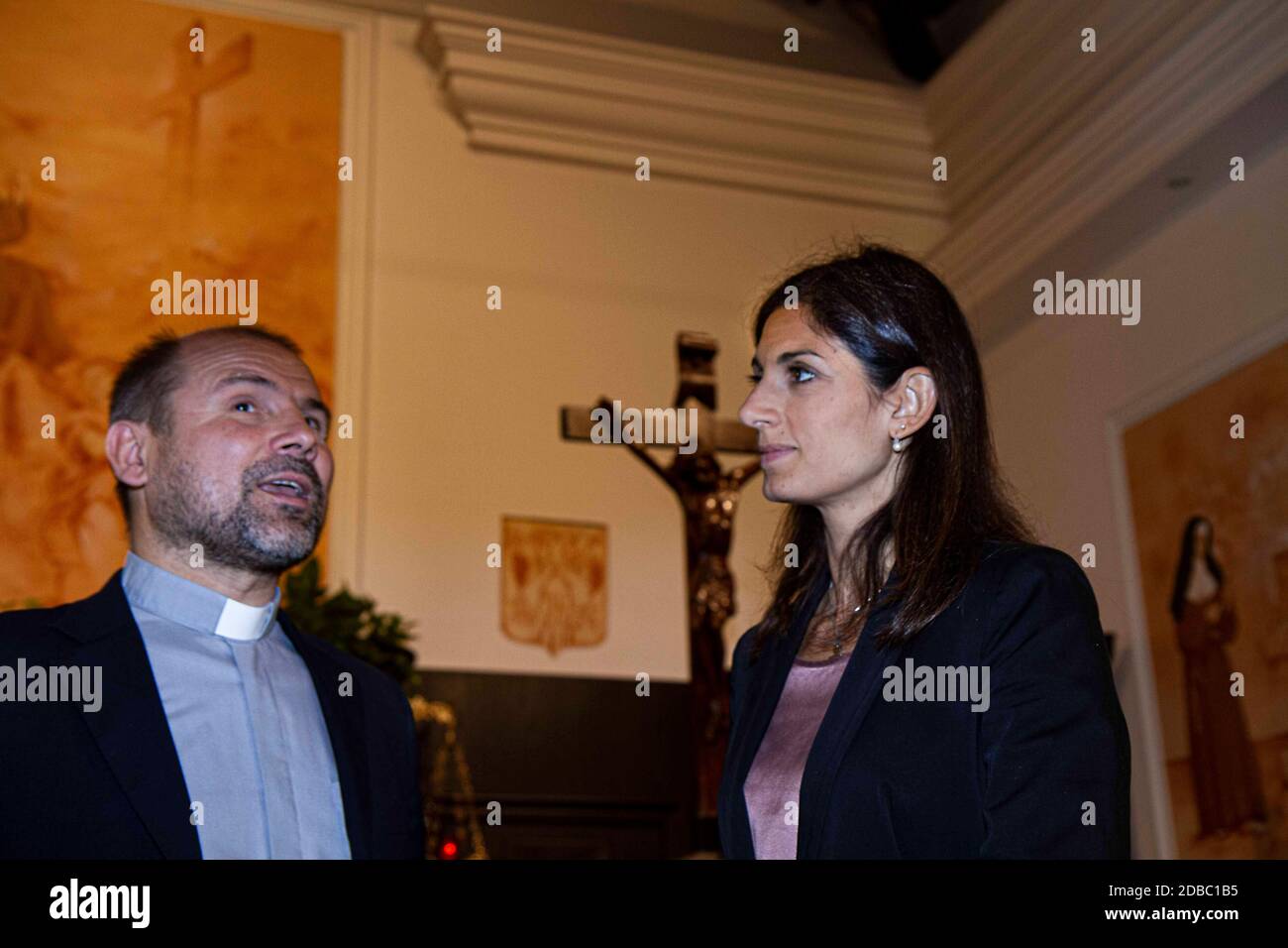 Virginie raggi laura mattarella partecipano alla inaugarazion Banque de ...