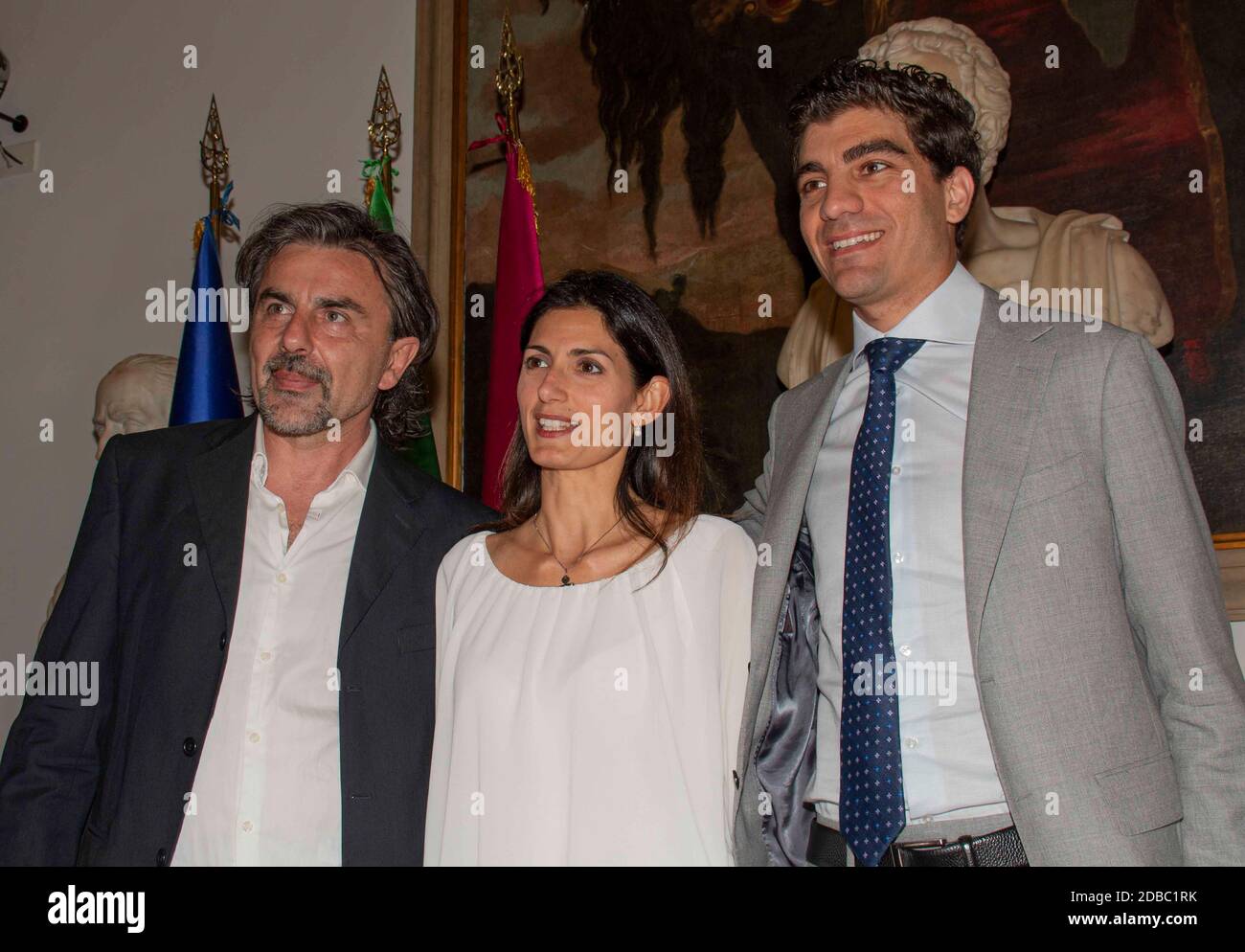 Virginie raggi laura mattarella partecipano alla inaugarazion Banque de ...