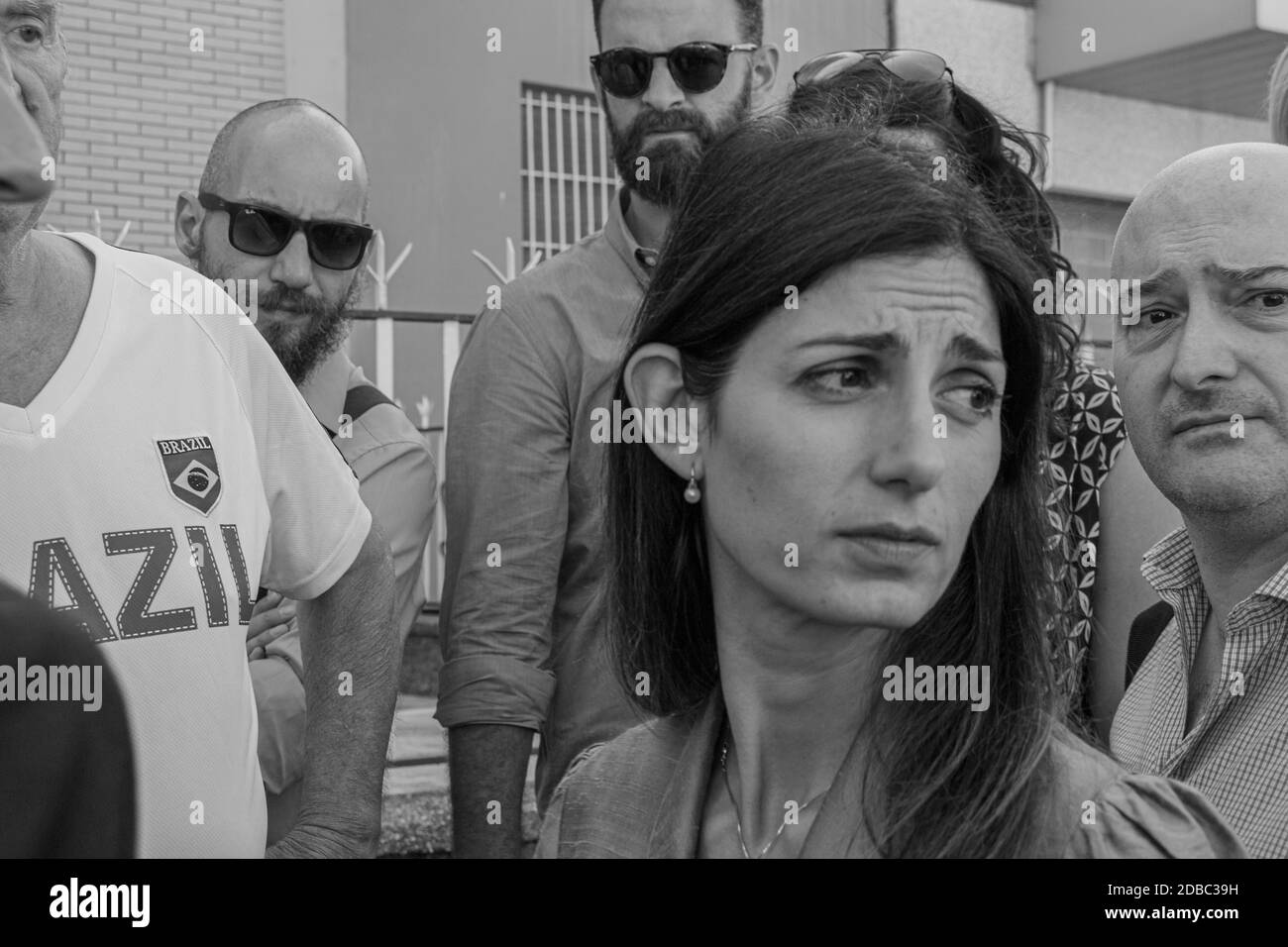 Virginie raggi laura mattarella partecipano alla inaugarazion Banque de ...