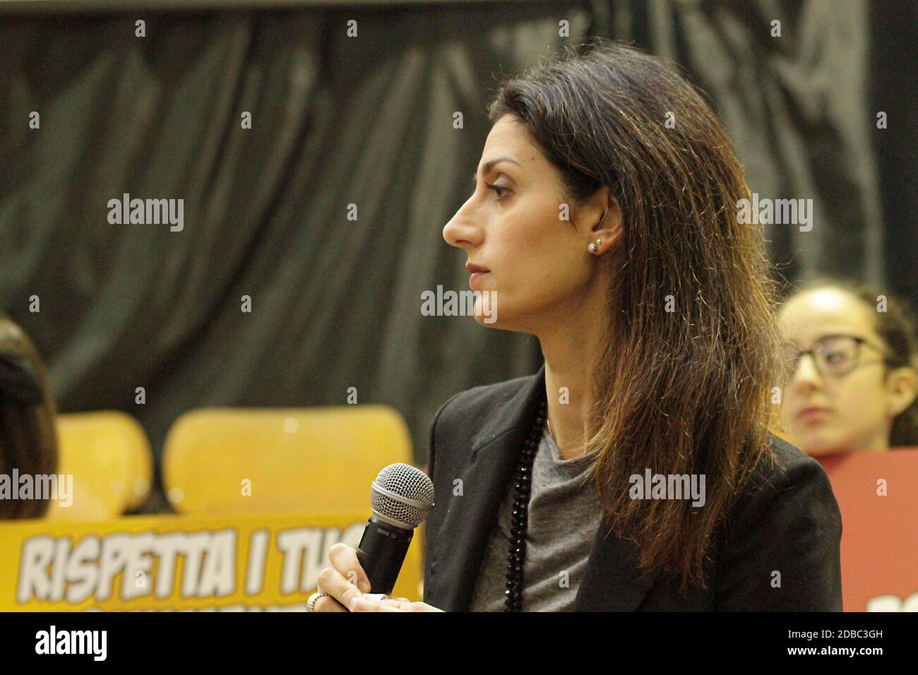 Virginie raggi laura mattarella partecipano alla inaugarazion Banque de ...