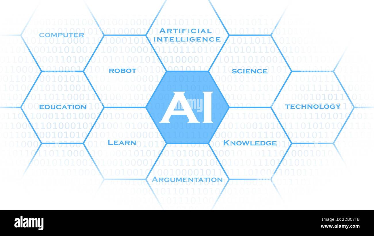 Ai - Intelligence artificielle - Résumé concept de cyber technologie et automatisation Banque D'Images