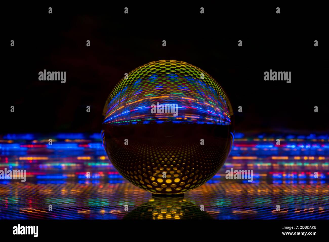 Photographie de boules de verre Banque D'Images