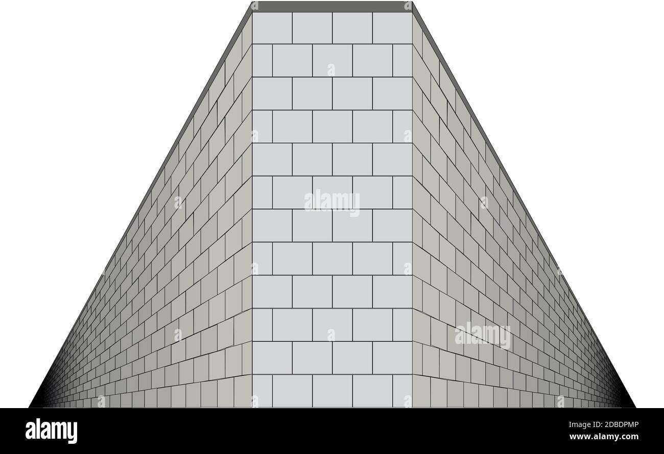 Un mur avec les deux parties d'entrer dans l'infini Banque D'Images