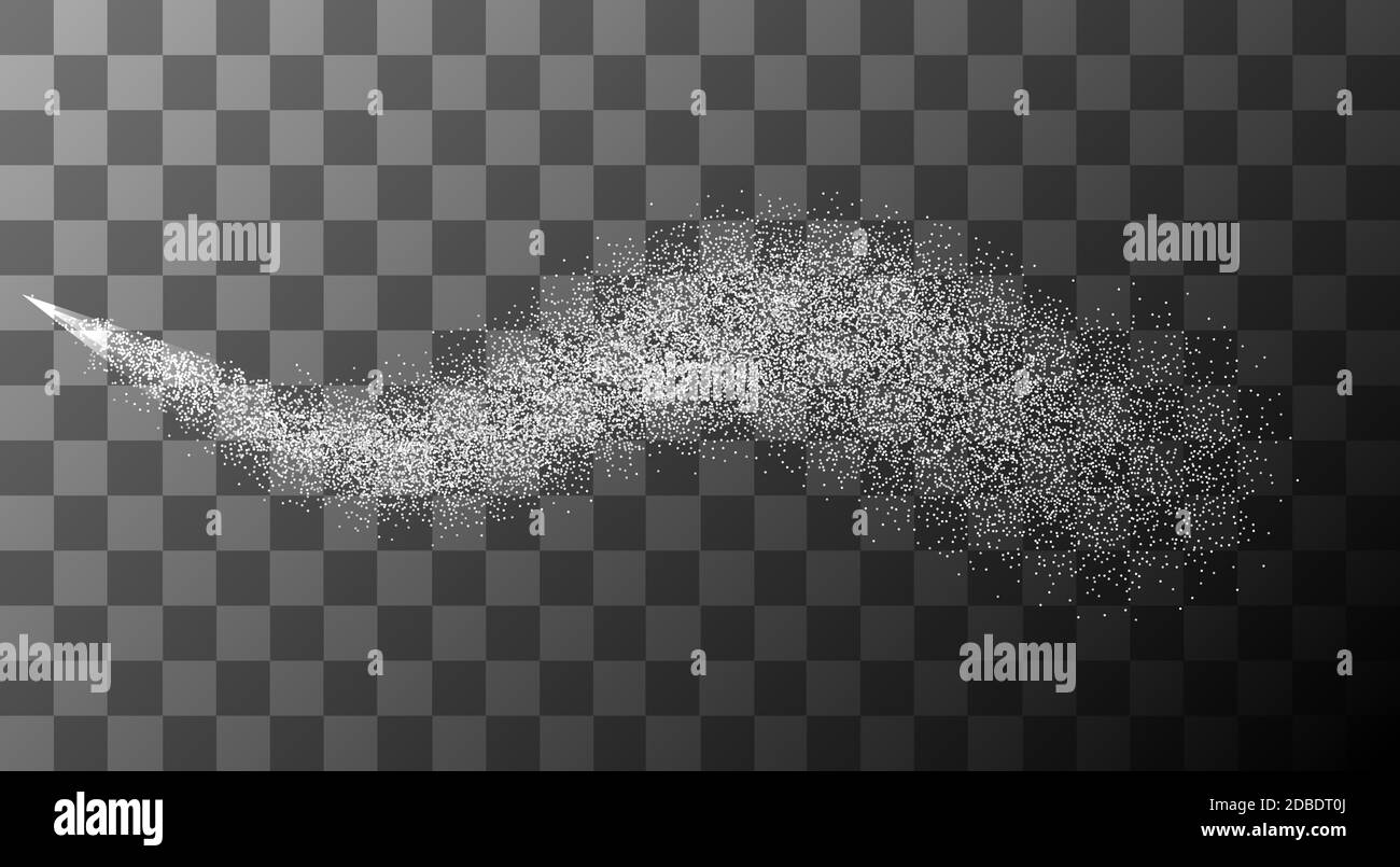 Effet spray Vector Modern sur fond transparent Illustration de Vecteur