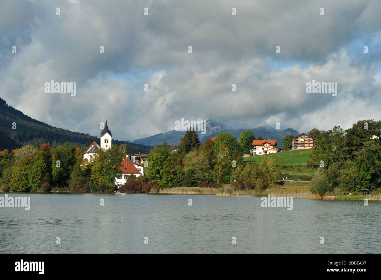 Église paroissiale catholique de Saint-Walburga, Philippe et James à Weissensee Banque D'Images